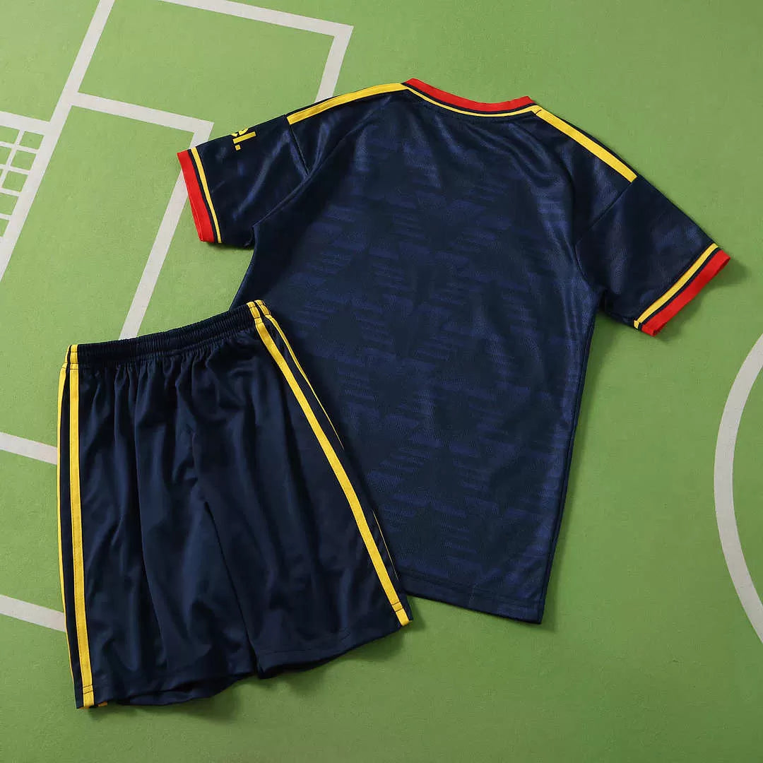 Kit Arsenal Away 26/27 Bambino Blu Navy | Kit da Calcio
