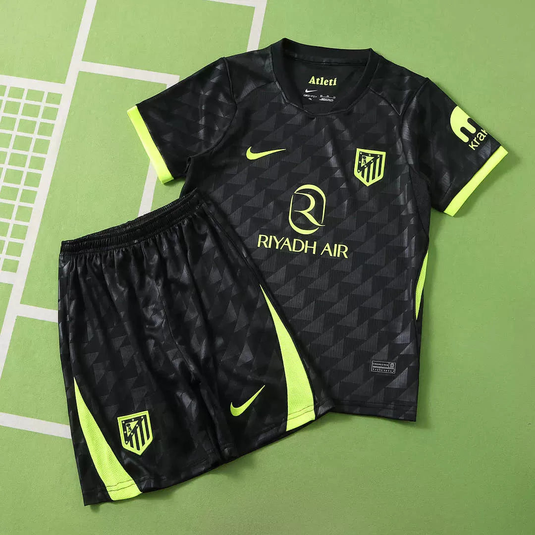 Kit Atlético De Madrid Away 26/27 Bambino Nero | Kit da Calcio