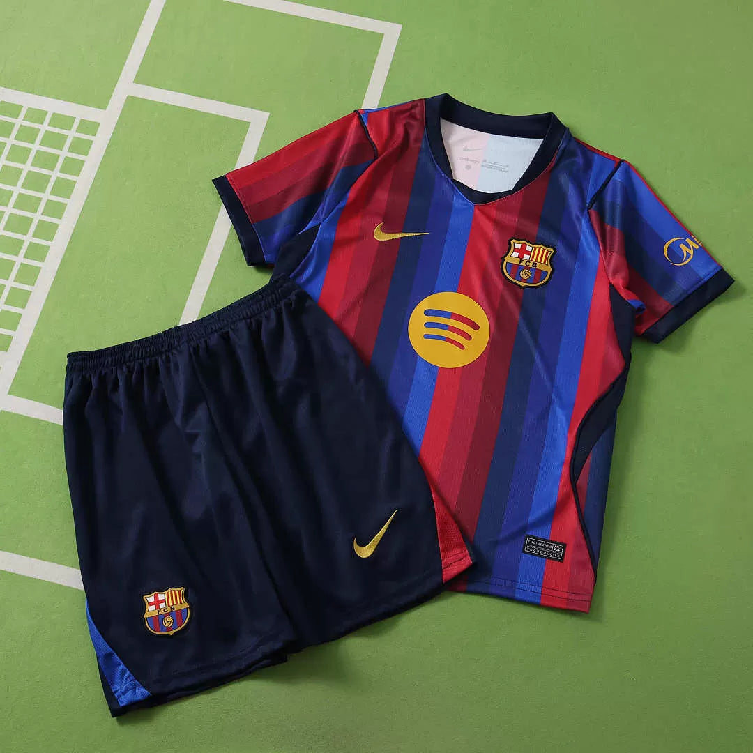 Kit Barcelona Home 26/27 Bambino Rosso e Blu | Kit da Calcio