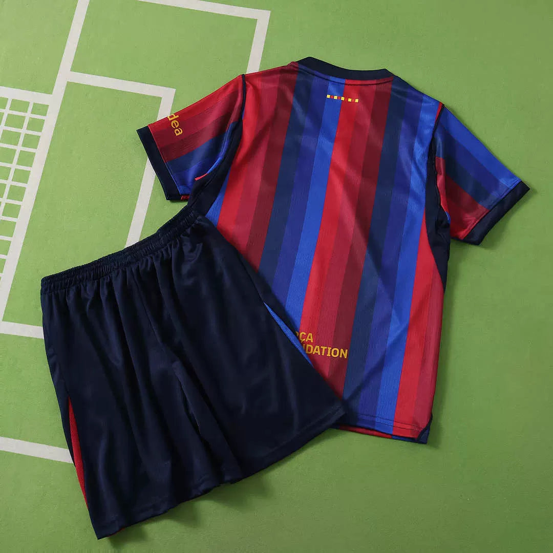 Kit Barcelona Home 26/27 Bambino Rosso e Blu | Kit da Calcio