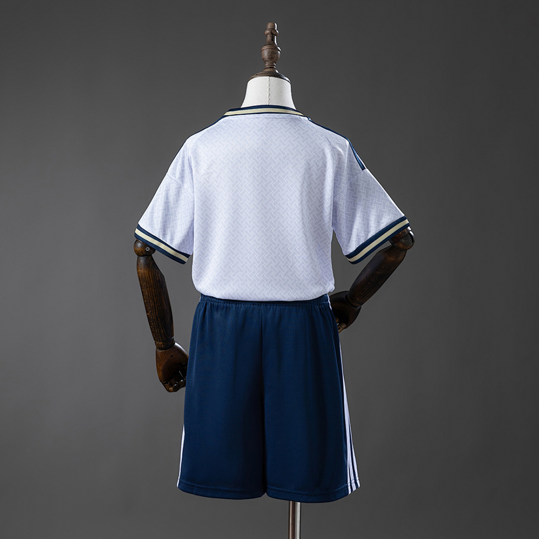 Kit Italia Away 2026 Bambino Bianco e Blu Navy | Kit da Calcio