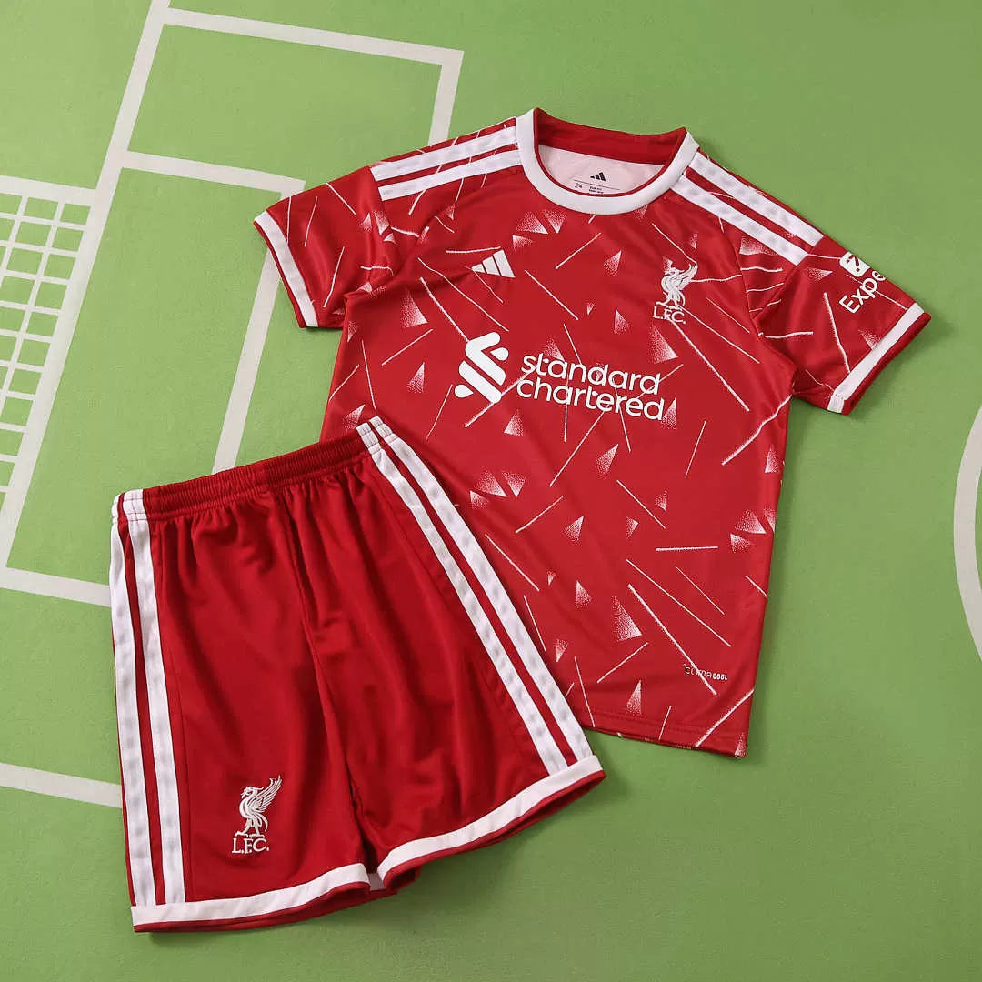 Kit Liverpool Home 26/27 Bambino Rosso | Kit da Calcio