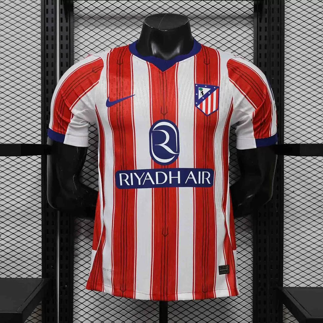 Maglia Atlético De Madrid Home 26/27 Player Uomo Rosso e Bianco a strisce verticali | Maglia da Calcio