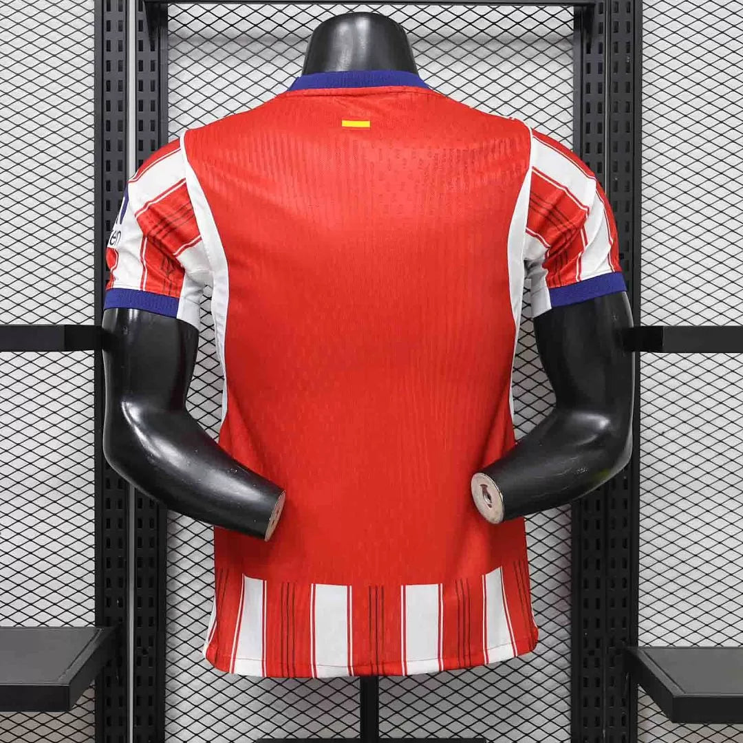 Maglia Atlético De Madrid Home 26/27 Player Uomo Rosso e Bianco a strisce verticali | Maglia da Calcio