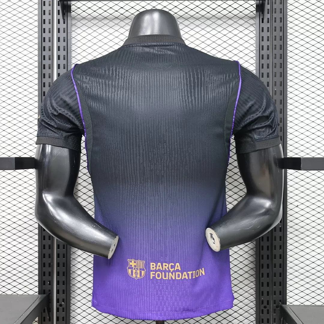Maglia Barcelona Away 26/27 Player Uomo Nero/Viola Sfumato | Maglia da Calcio
