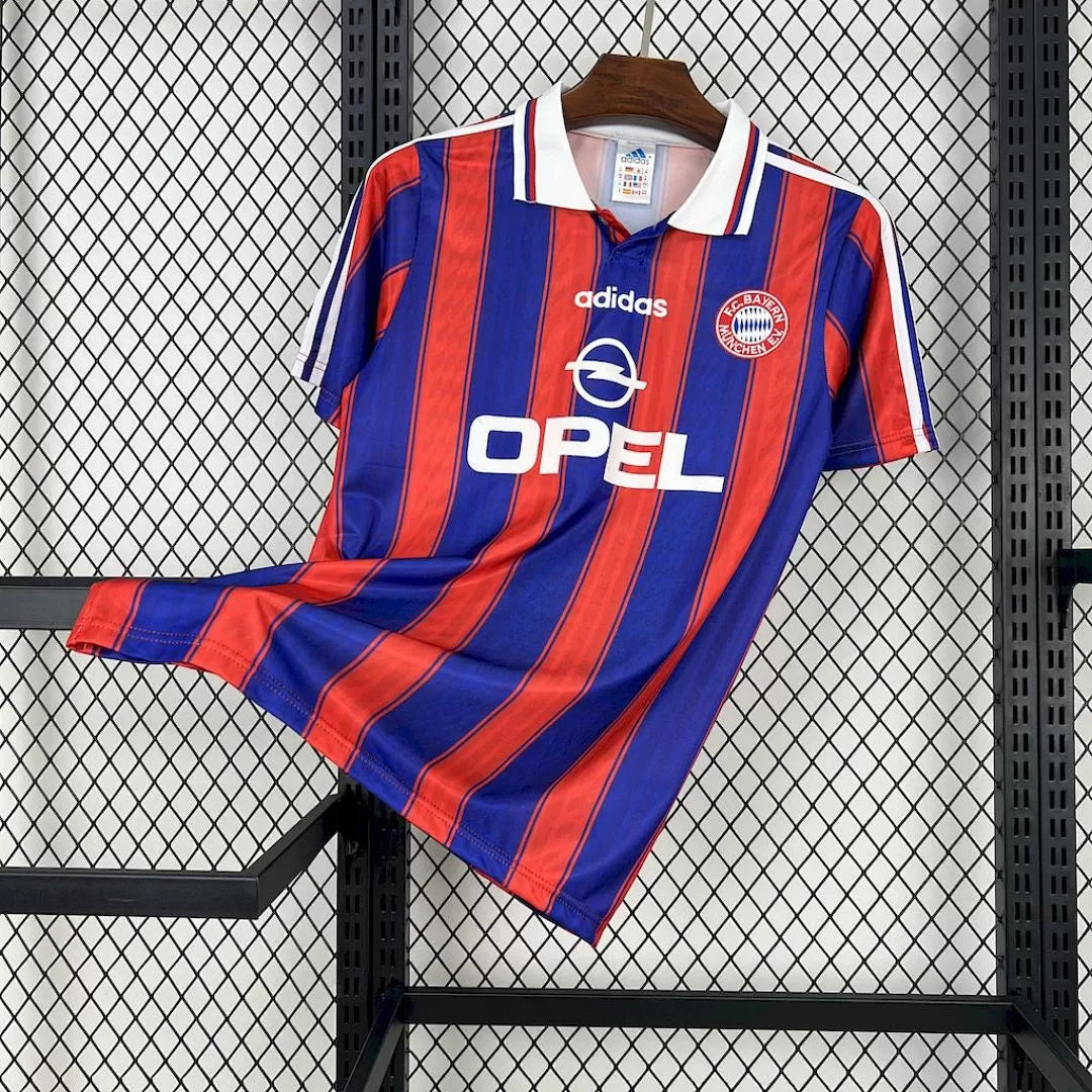 Maglia Bayern Munich Home 95/97 Retro Uomo Blu e Rosso | Maglia da Calcio