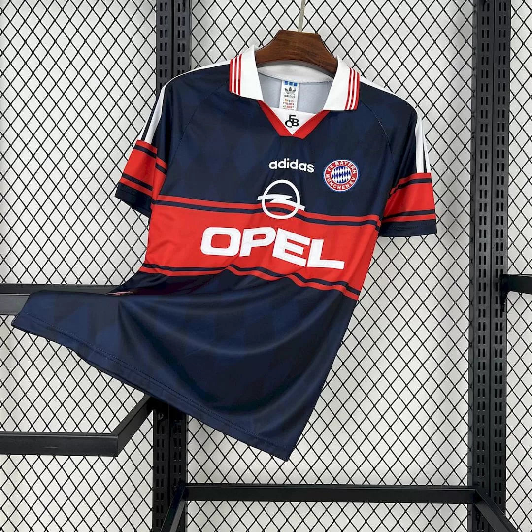 Maglia Bayern Munich Home 97/99 Retro Uomo Blu Navy e Rosso | Maglia da Calcio