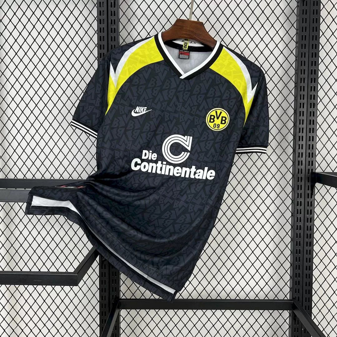 Maglia Borussia Dortmund Away 95/96 Retro Uomo Nero | Maglia da Calcio