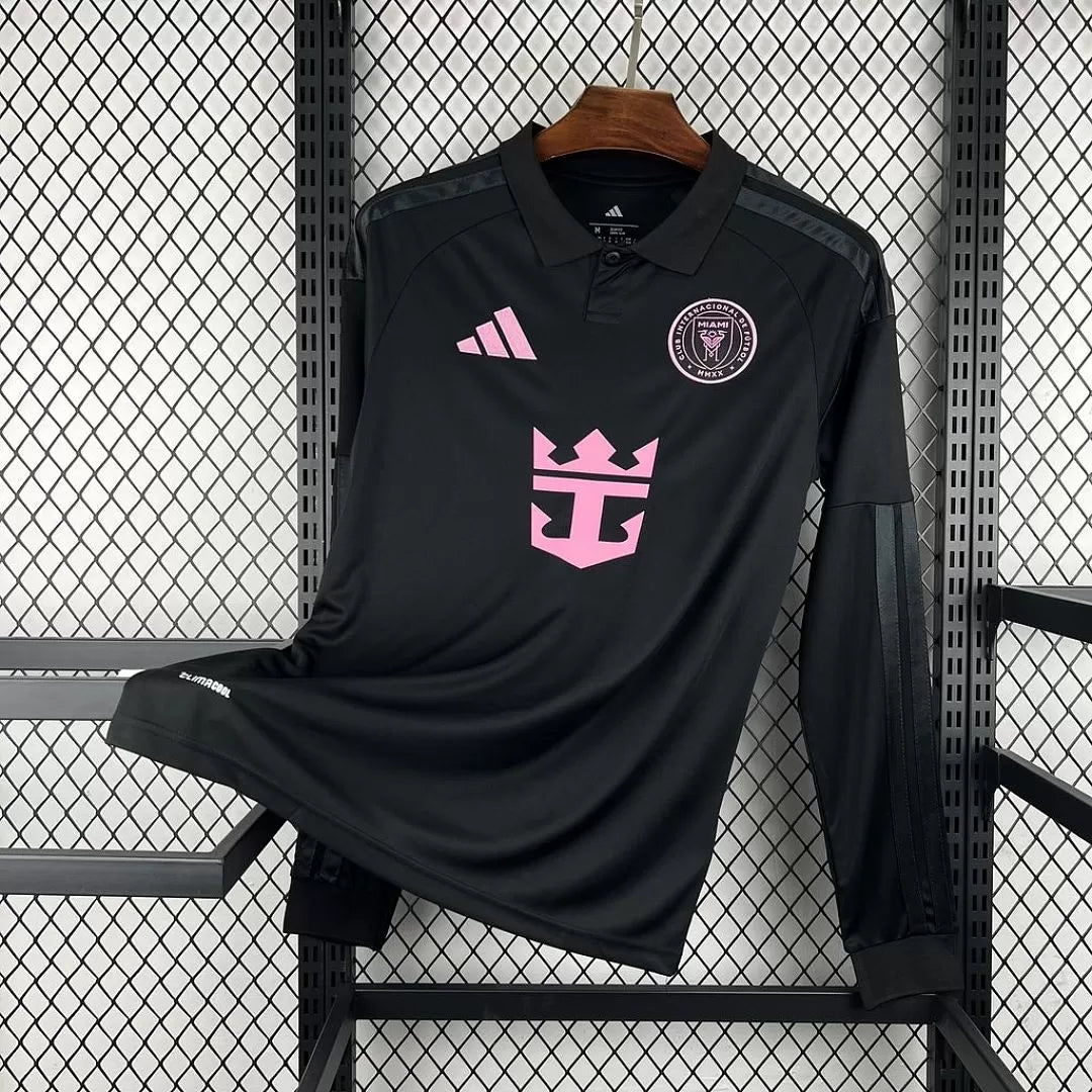 Maglia Inter Miami Away 26/27 Manica Lunga Uomo Nero | Maglia da Calcio