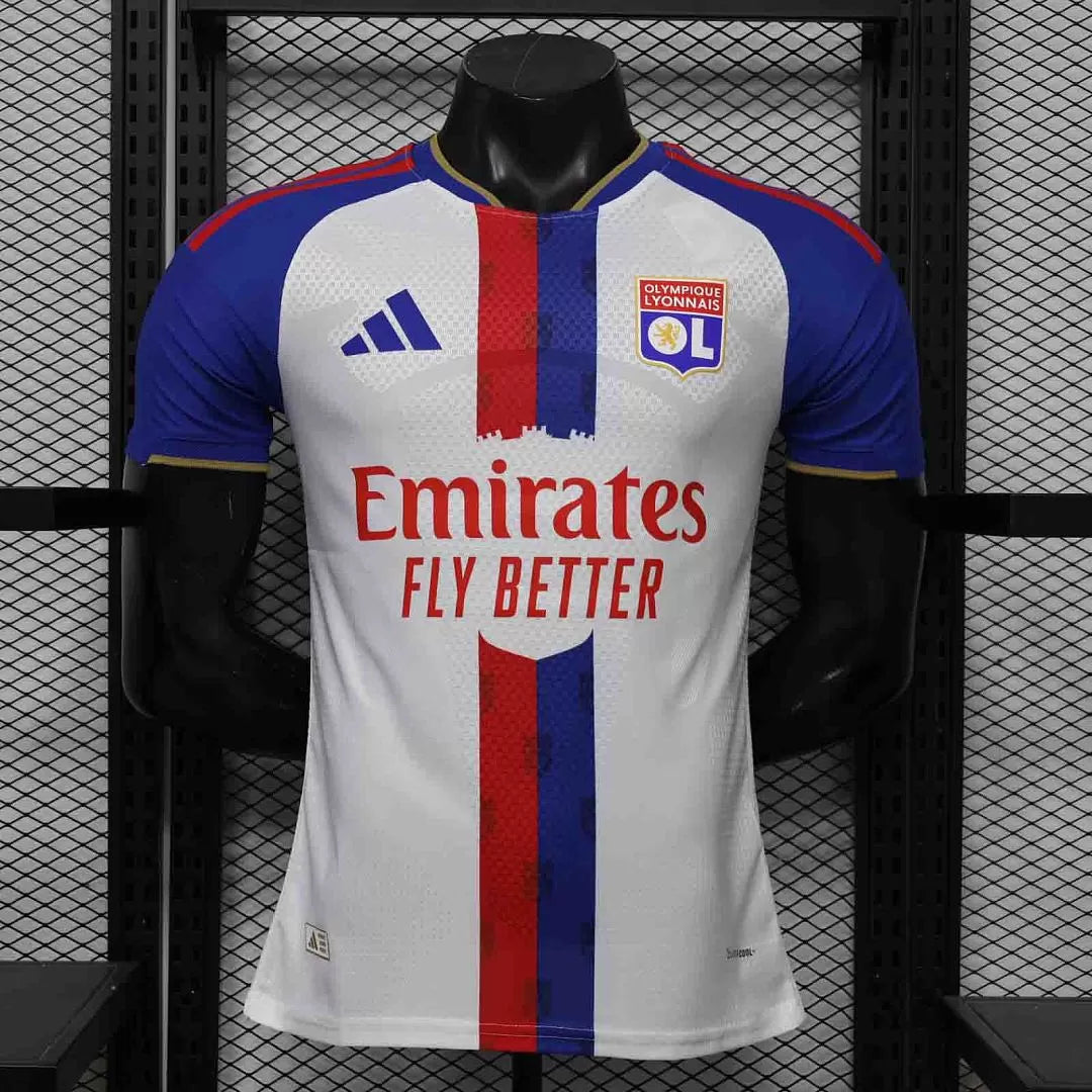 Maglia Lyon Home 26/27 Player Uomo Bianco e Blu | Maglia da Calcio