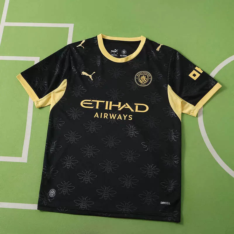 Maglia Manchester City Away 26/27 Uomo Nero e Oro | Maglia da Calcio