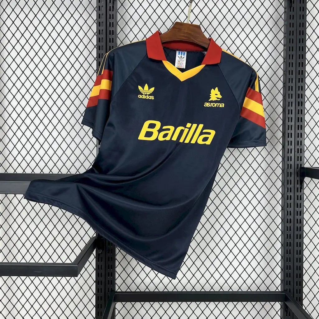 Maglia Roma Third 91/92 Retro Uomo Blu Navy | Maglia da Calcio