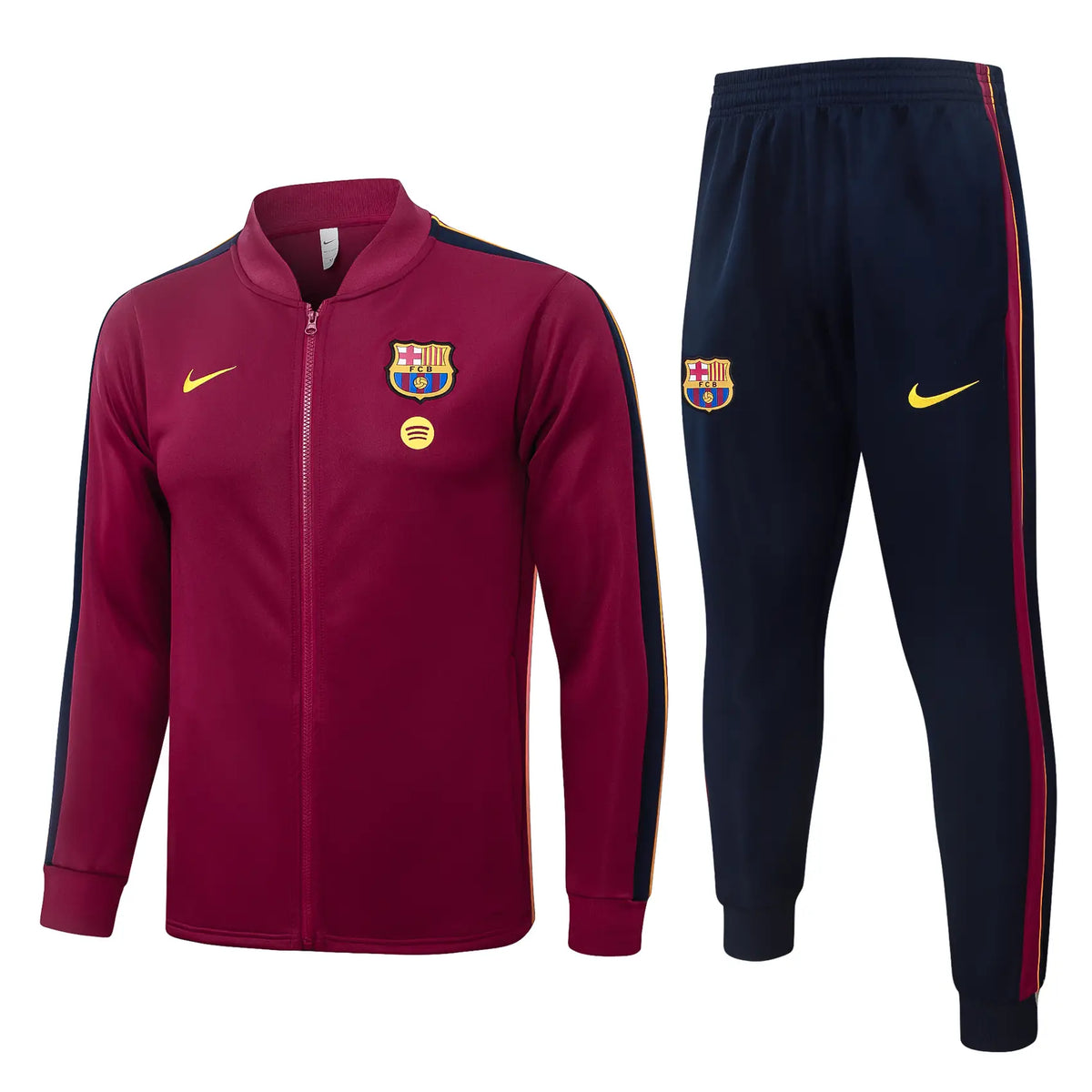 Tuta Full-zip Barcelona 26/27 Uomo Bordeaux e Blu Navy | Tuta da Calcio