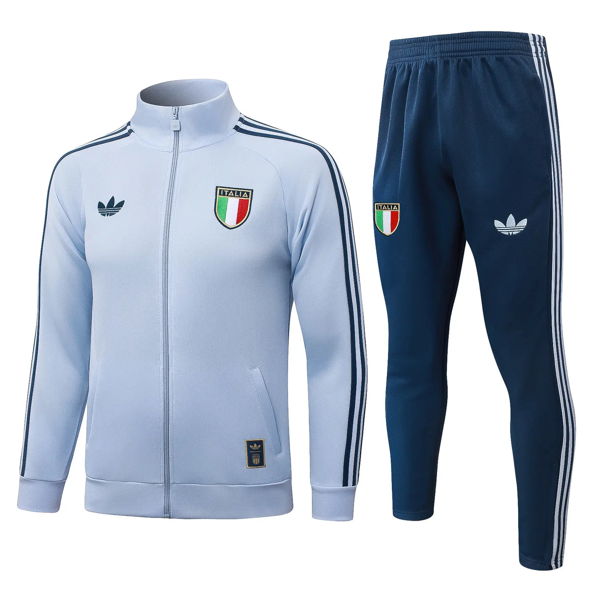 Tuta Full-zip Italia 26/27 Uomo Azzurro/Blu Navy | Tuta da Calcio