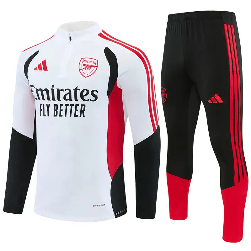 Tuta Half-zip Arsenal 26/27 Uomo Bianco | Tuta da Calcio