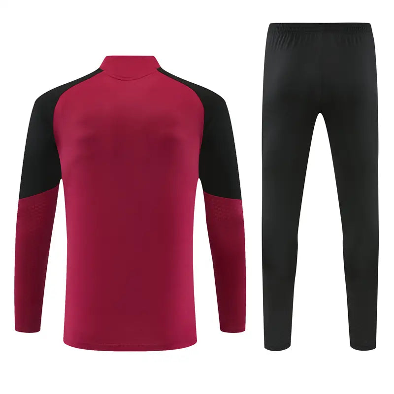 Tuta Half-zip Arsenal 26/27 Uomo Rosso Bordeaux e Nero | Tuta da Calcio