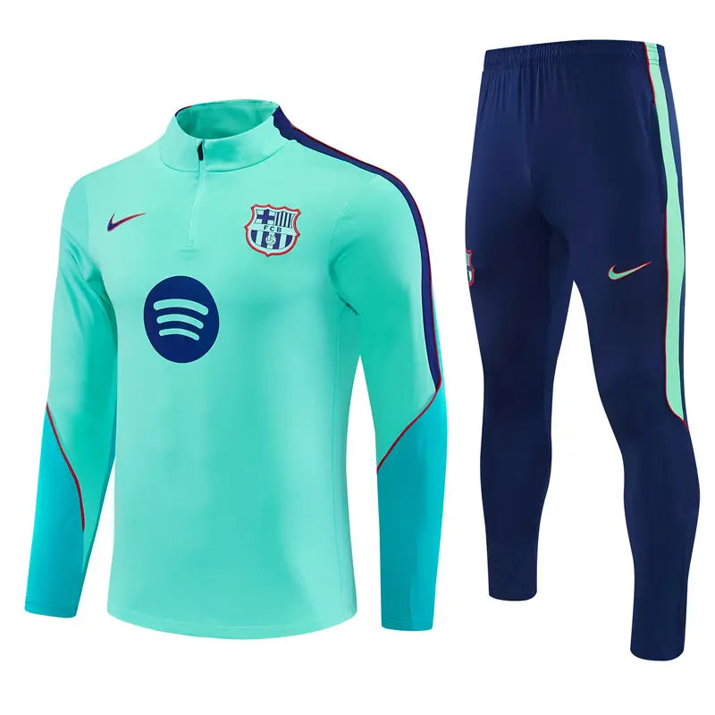 Tuta Half-zip Barcelona 26/27 Uomo Azzurro e Blu Navy | Tuta da Calcio