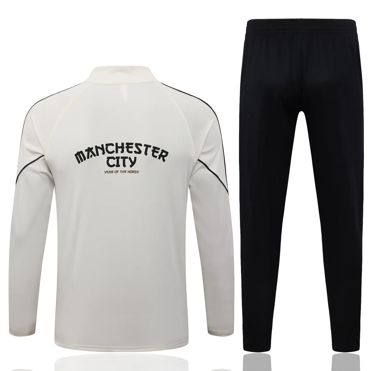 Tuta Half-zip Manchester City 26/27 Uomo Bianco e Nero | Tuta da Calcio