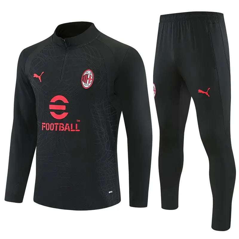 Tuta Half-zip Milan 26/27 Uomo Nero | Tuta da Calcio
