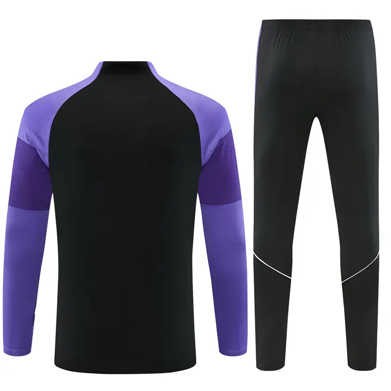 Tuta Half-zip Tottenham 26/27 Uomo Nero e Viola | Tuta da Calcio
