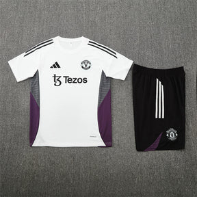 Kit Shirt + Shorts Manchester United Training White/Black 25/26