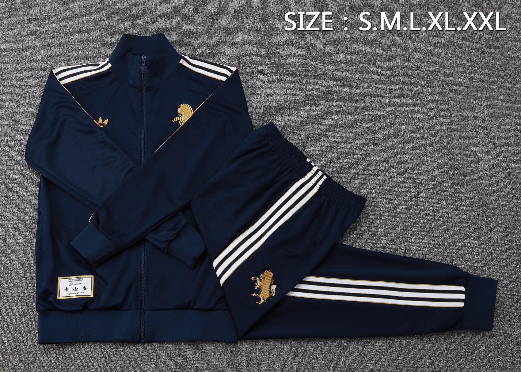 Tuta Blu Scuro Full-Zip Uomo | Tuta da Calcio