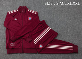 Bayern Munich Red Tracksuit Full-Zip 25/26