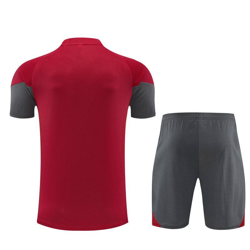 Tenue Arsenal rouge/gris 25/26 (maillot + short)