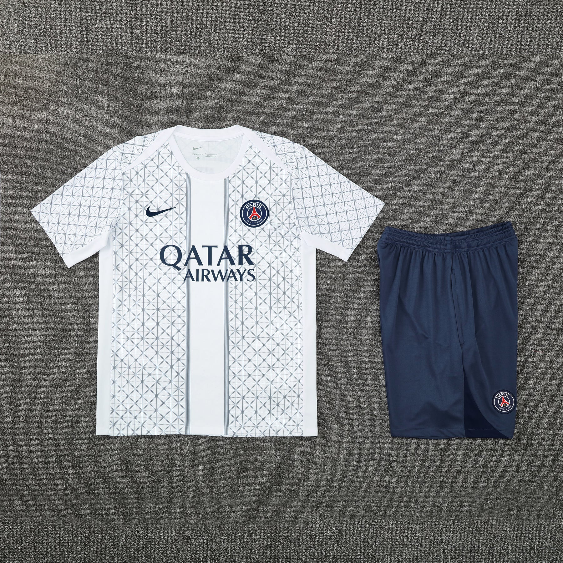 Kit Shirt + Shorts Paris White/Blue 25/26