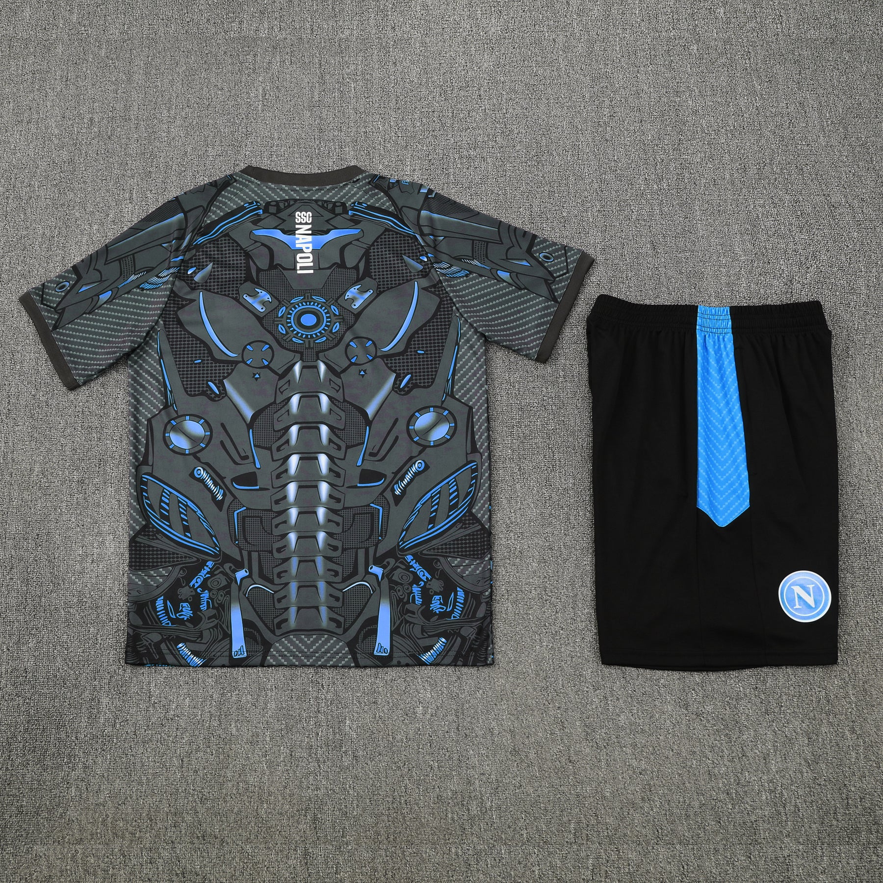 Kit Shirt + Shorts Napoli Gray/Black 25/26