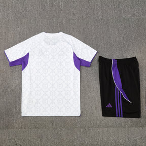 Kit Shirt + Shorts Real Madrid White/Black/Purple 25/26