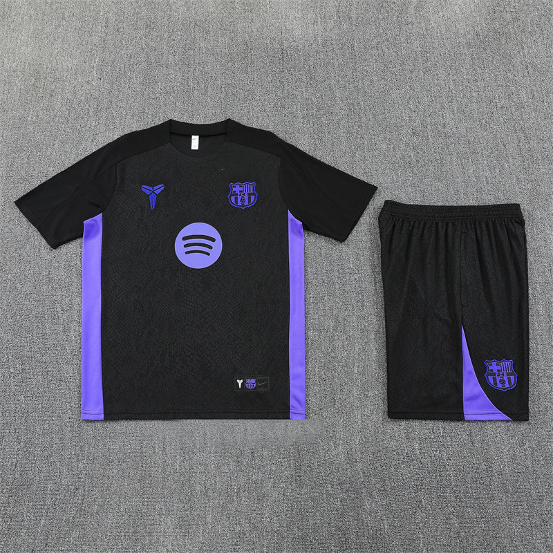 Kit Shirt + Shorts Barcelona x Black Mamba Purple/Black 25/26