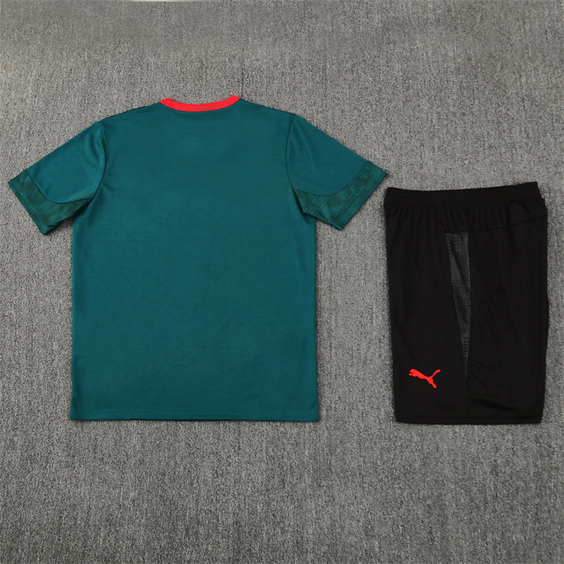 Kit Shirt + Shorts Milan Green/Black 25/26
