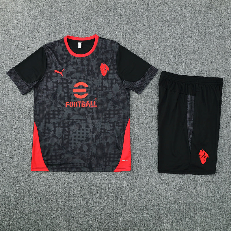 Kit Shirt + Shorts Milan Black 25/26