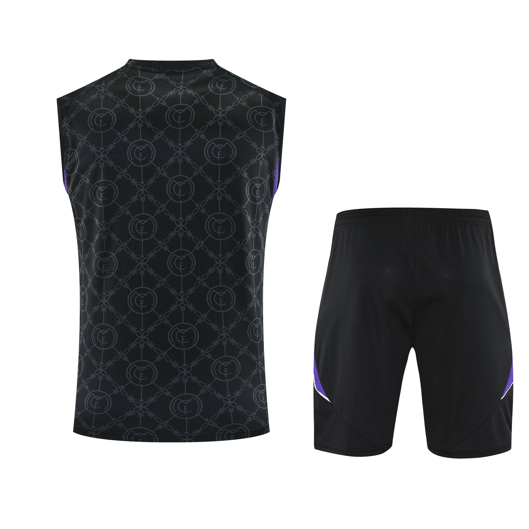 Kit Tank Top + Shorts Real Madrid Black/Purple 25/26