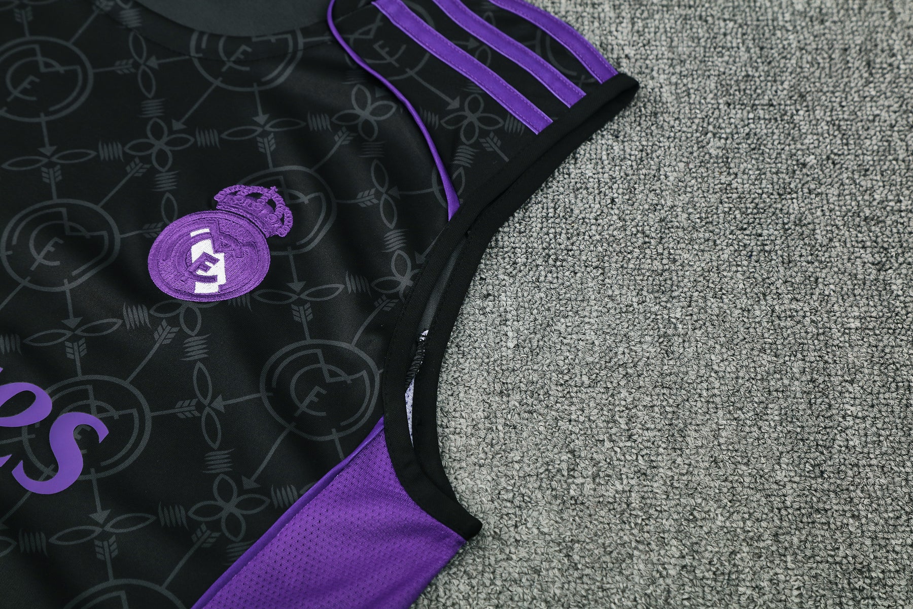 Kit Tank Top + Shorts Real Madrid Black/Purple 25/26