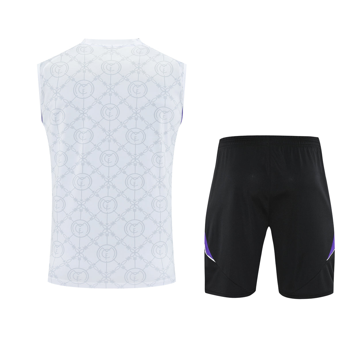 Kit Tank Top + Shorts Real Madrid White/Black/Purple 25/26