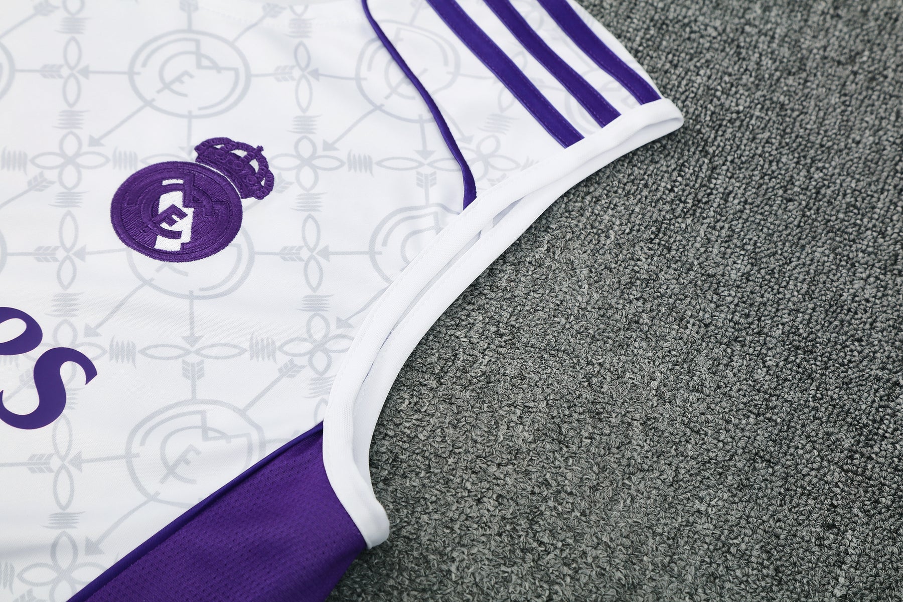 Kit Tank Top + Shorts Real Madrid White/Black/Purple 25/26