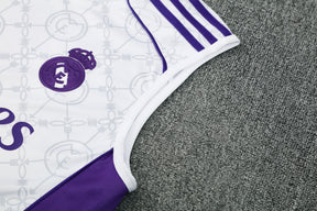 Kit Tank Top + Shorts Real Madrid White/Black/Purple 25/26