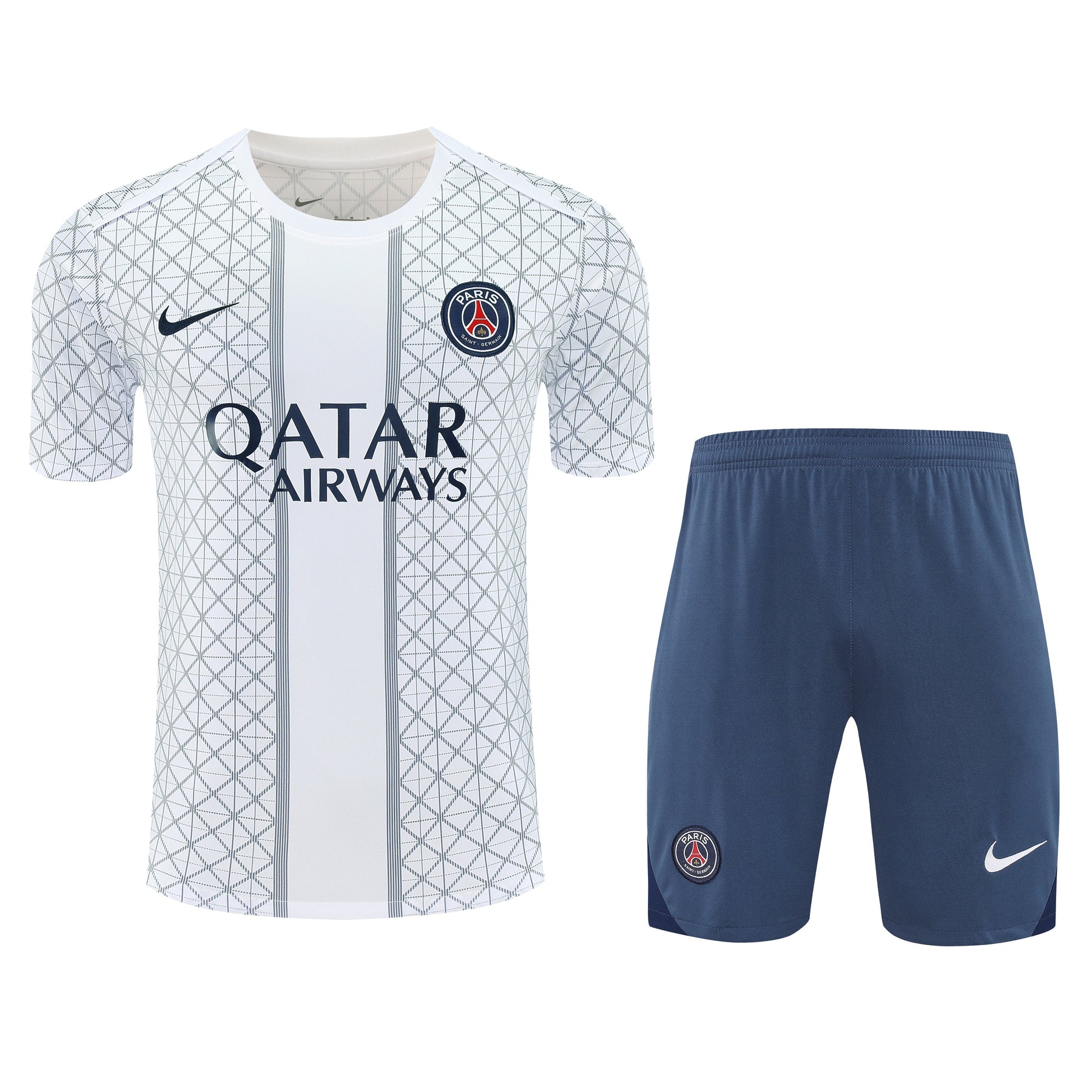 Kit Shirt + Shorts Paris White/Blue 25/26