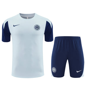 Inter Milan White/Blue Training Shirt + Shorts Kit 25/26