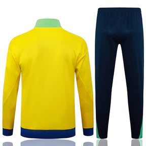 Brazil Yellow/Dark Blue Tracksuit Full-Zip 25/26