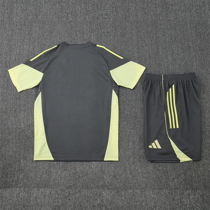 Real Madrid Gray Training Shirt + Shorts Kit 25/26