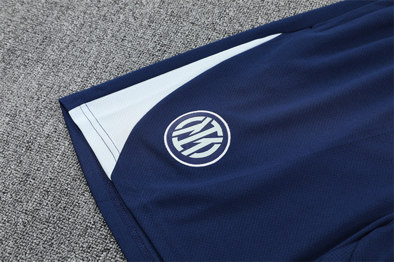 Inter Milan White/Blue Training Shirt + Shorts Kit 25/26