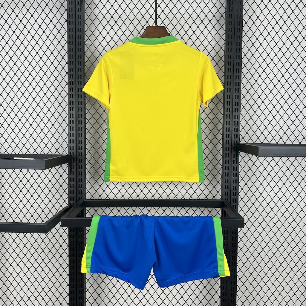 Brazil Home 2025 Kit Kids (Women's Team)