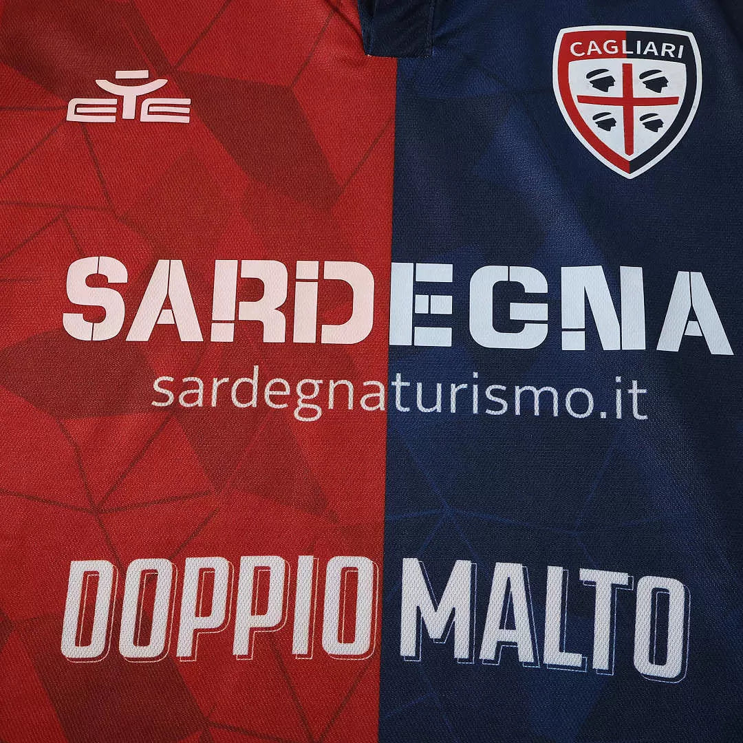 Maglia Cagliari Home 26/27 Uomo Rosso e Blu Navy | Maglia da Calcio