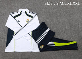Real Madrid White/Black Tracksuit Half-Zip 25/26