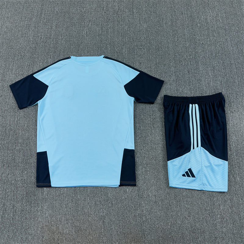 Completino Manica Corta Argentina 2026 Uomo Azzurro | Kit Allenamento