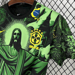 Brazil Christ the Redeemer Special Edition Green Jersey 2025