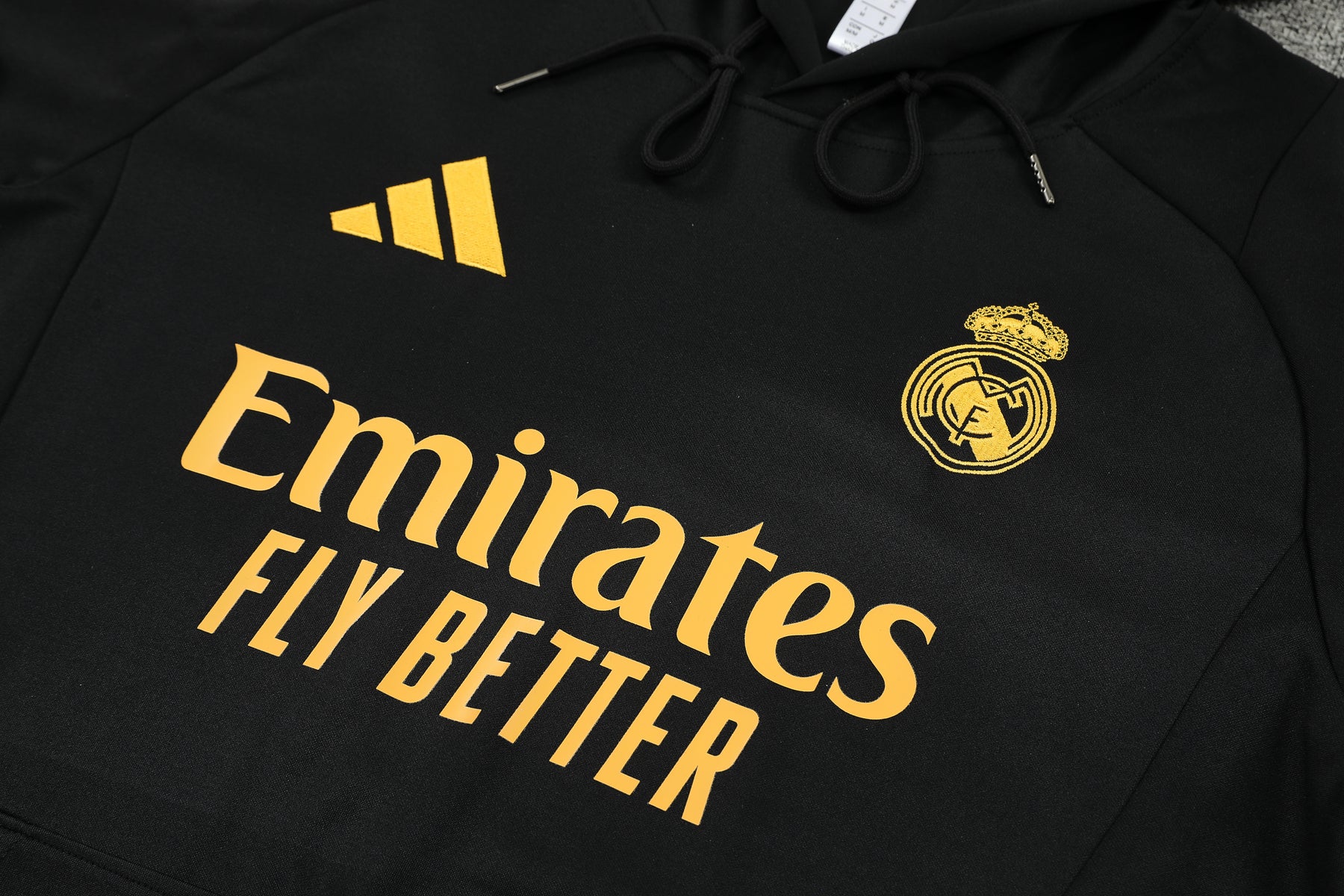 Real Madrid Hoodie Black 24/25